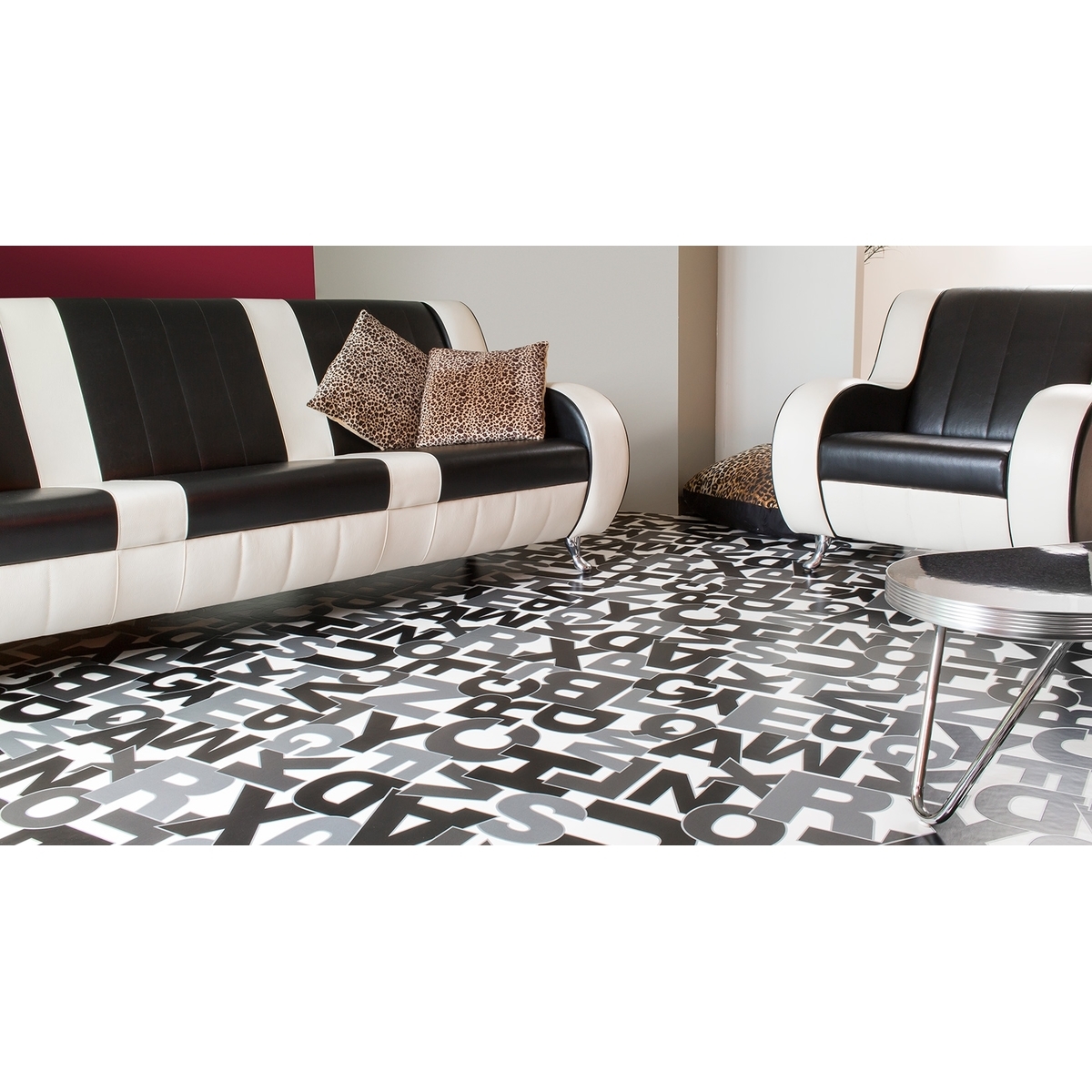 alphabet-094 PVC Vinil Yer Döşeme Mineflocu